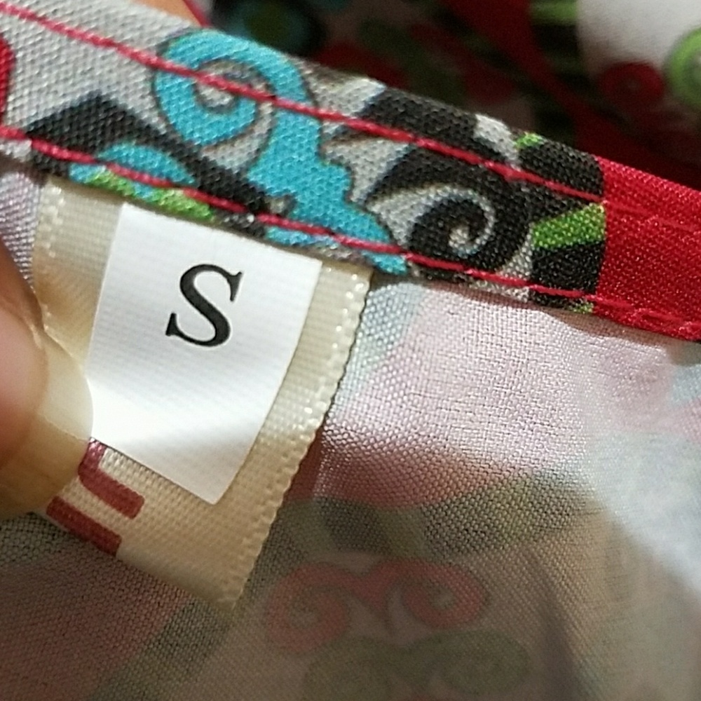 Colorful 3/4 Sleeve Bohemian Top - Picture 5 of 7